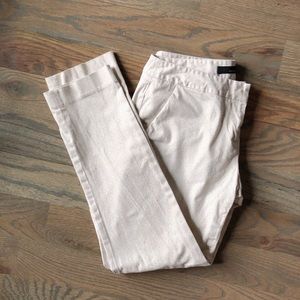 amanda + chelsea women’s white beige pants